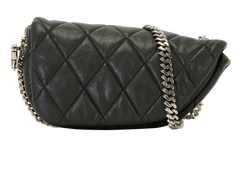 Shield Lock Crossbody, Leather, Black, MII, DB, 3*